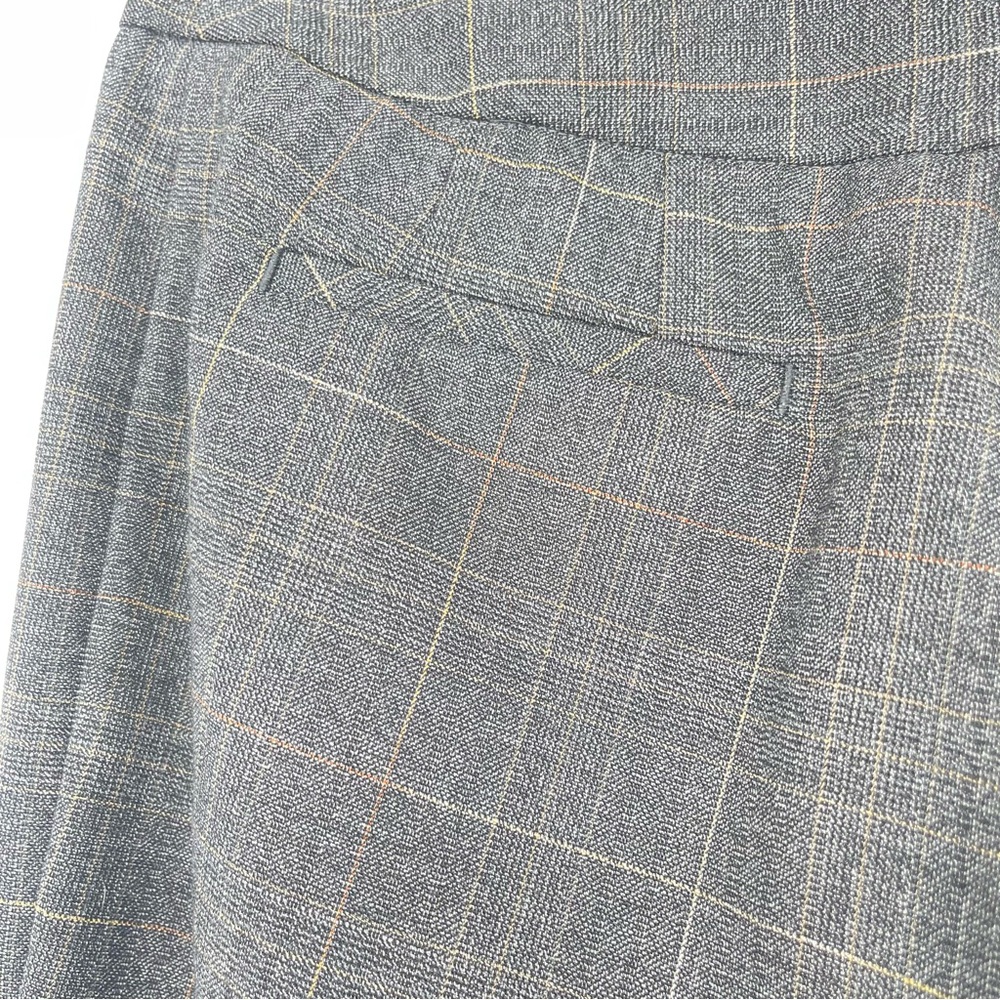 Chico’s Gray/Black Plaid Dress Pants Size 1 Regular Lined Career‎ Work Slacks - Picture 3 of 9